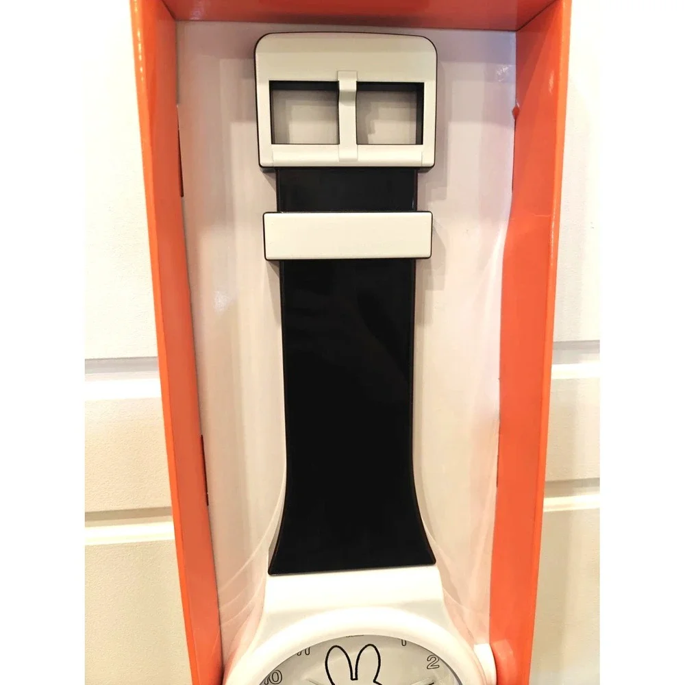 Miffy 36 In Long Wall Clock ~Wristwatch Design 36in×8 ~Black &White NIB